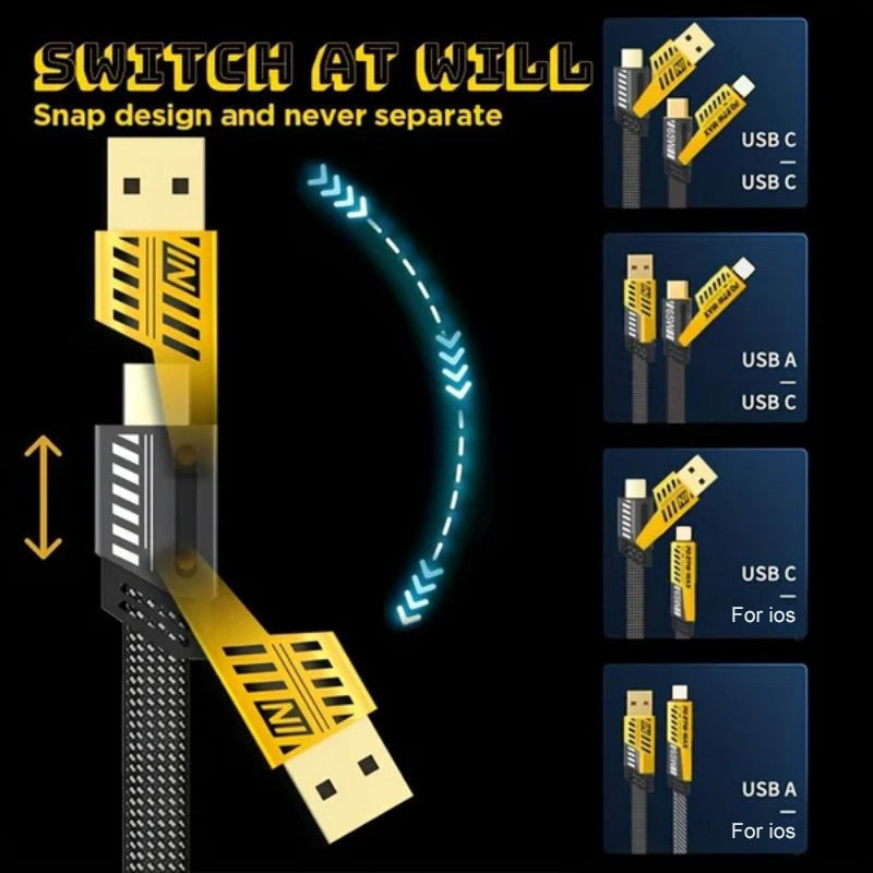 🔥Hot Sale 50% Off💥4 in 1 PD 65W Fast Charging Cable