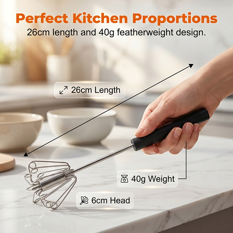 ⚡Buy 1 Get 1 Free⚡Stainless Steel Hand Egg Beater | Effortless Whisking – No Batter Splatter, Dishwasher Safe & Built to Last